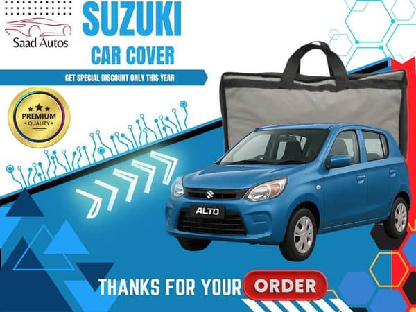 Suzuki Alto 2019–2025 Grey Waterproof Top Cover with Anti-Scratch Double Layer