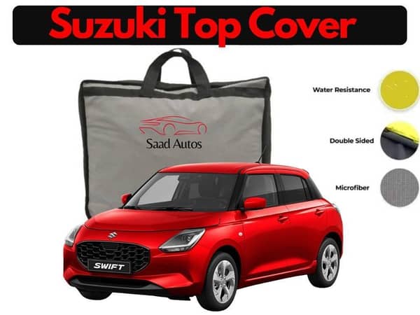 Suzuki Swift 2024 Car Top Cover - Waterproof and Dustproof Protection with PVC and Non-Woven Fabric