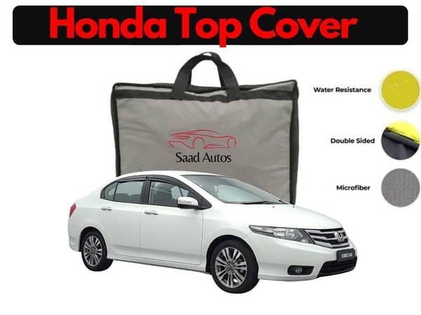 Top Cover for Honda City 2012 - Made of PVC and Non-Woven Fabric - Waterproof and Dustproof