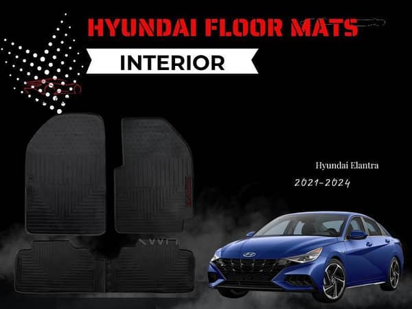 2021–2024 HYUNDAI ELANTRA | Custom Rubber Latex Floor Mats | All-Weather Protection