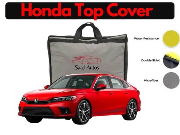 2022 Honda Civic Top Cover | PVC & Non-Woven Fabric | Car Dustproof and Waterproof Protection
