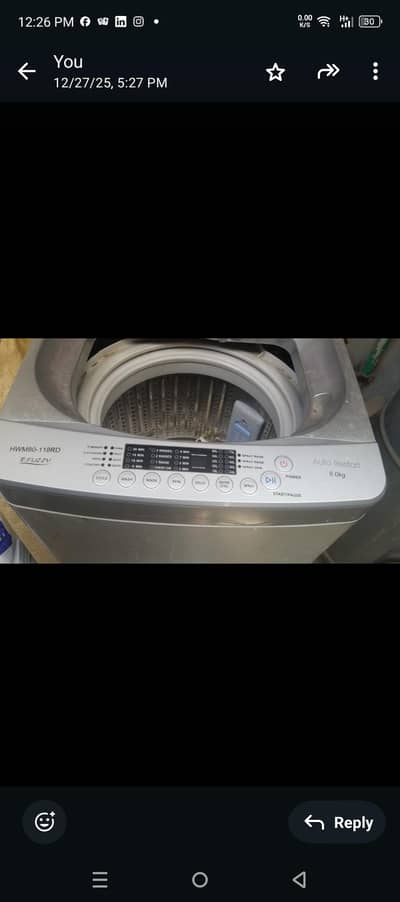 Haier machine fully automatic