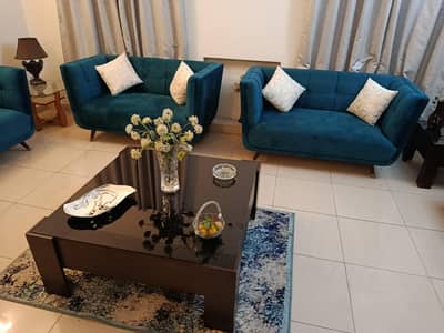 7 Seater Sofa set with centre table and 2 side tables