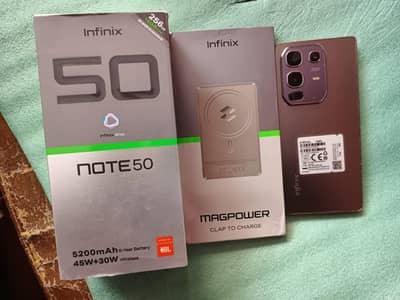 infinix note 50 ram 8+8 rom 256 Candicton 10 by 10