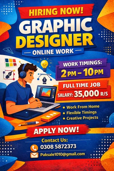 graphic designer / online job / work from home