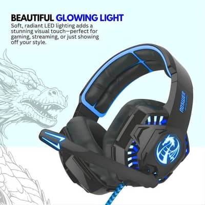 Elite Gaming Headset with LED lights ll Headset ll Headphone