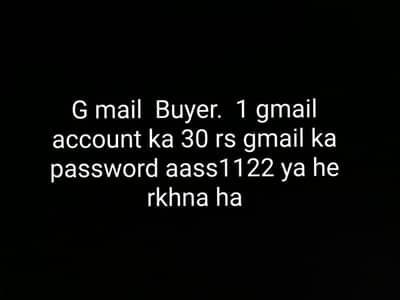 G mail buyer online kam  watspp 03306293583