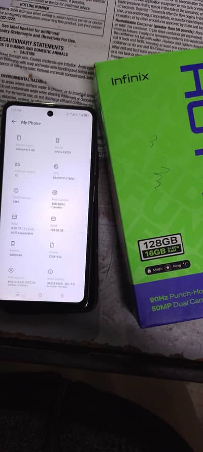 Infinix hot 40i 8+8 128
