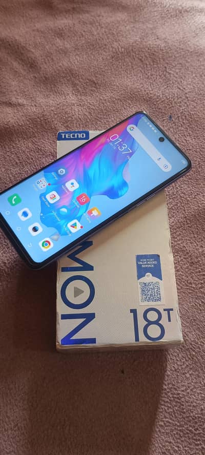 tecno camon 18t 6/128 with box