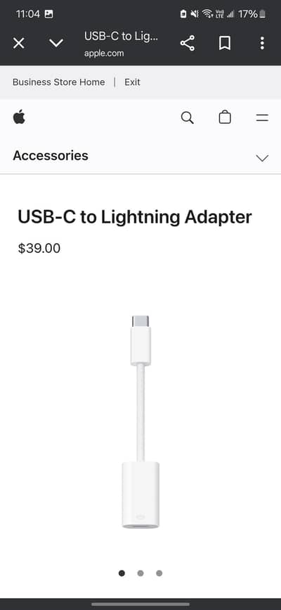USB C to lightning Adapter