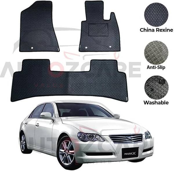 Toyota Mark X China Rexine Floor Mat 5PCS - Model 2004-2009