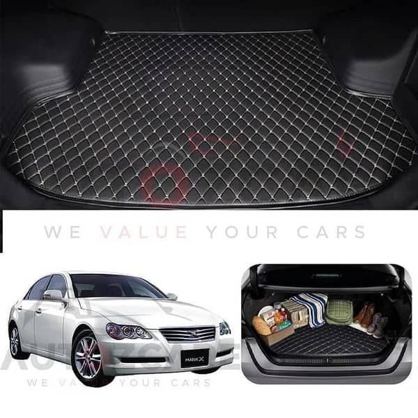Toyota Mark X 7D Custom Car Trunk Mat - Model 2004-2009