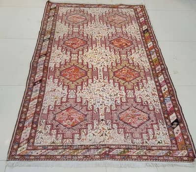 Antique Old Hand made Irani Persian Carpet Rug Kilim