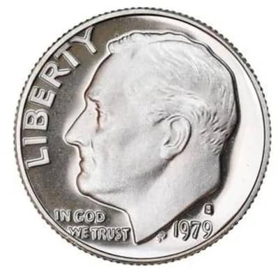 Roosevelt American coin of 1979 D