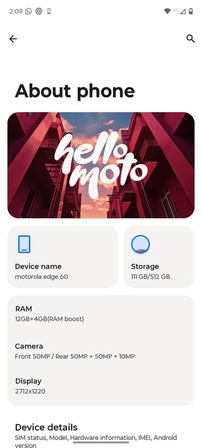 Motorola Edge 60 new condition 10/10 box charger