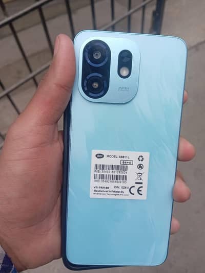 itel A100c official PTA prove Double Sim 4+4GB RAM 64GB Memory