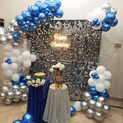 Birthday decor,mehndi,lighting,flower,catering,dj