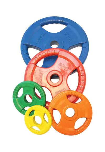 Liveup Colored Olympic Rubber Weight Plates 532 kgs For Sale