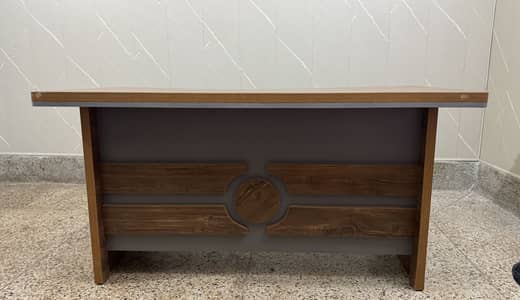 Office table made out of wood