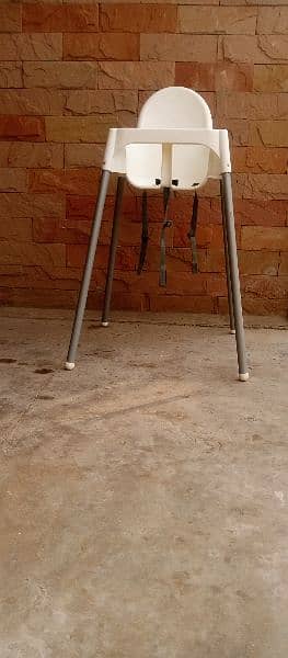 IKEA ANTILOP High Chair in White.