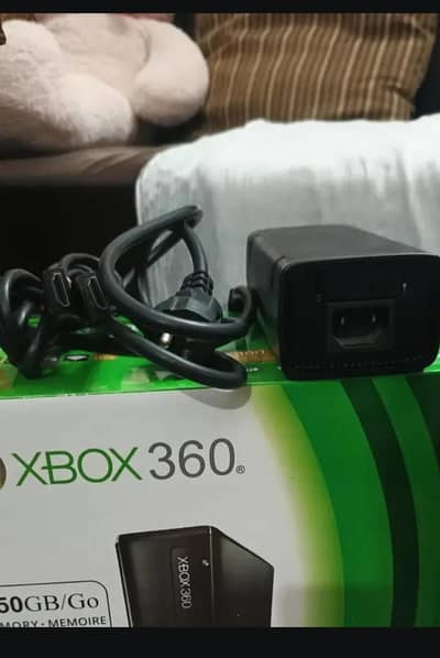 Xbox 360 (250 GB)  Hard disk  with 2 controller box and accessories