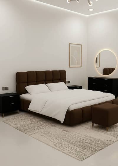 Bed /Poshish Bed /Double Bed/king Size Bed/Bed Dressing Side Table