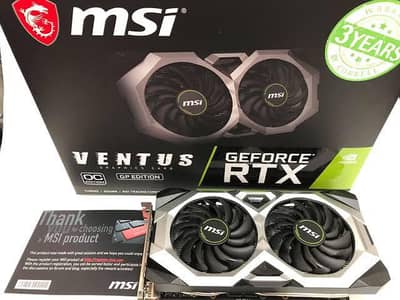 RTX 2060 SUPER MSI VENTUS GP EDITION
