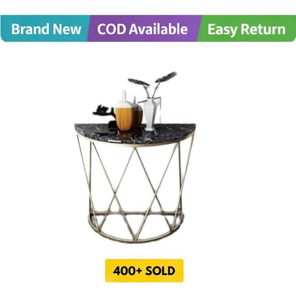 Luxury Metal Round Console Table - Garden & Living Room table
