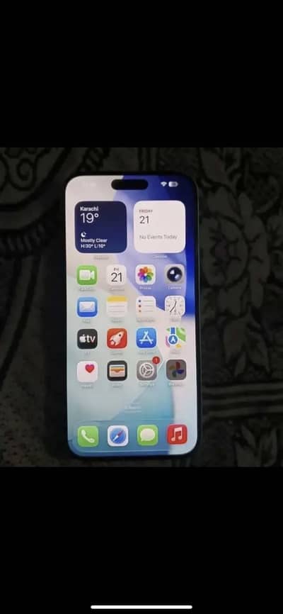 iPhone 15 plus with watertest