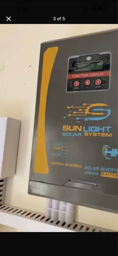 Solar Bifacial plates with inverter