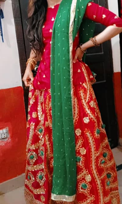 hot pink bride lehenga