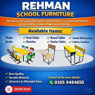 School furniture | Chair Table set | Study Table | School Desk | Bench