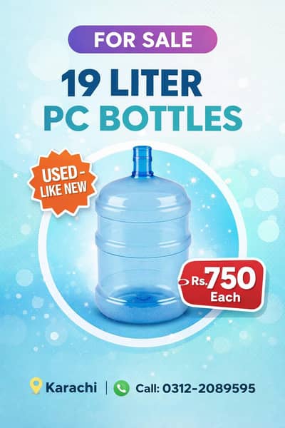 used PC bottle 19 ltr