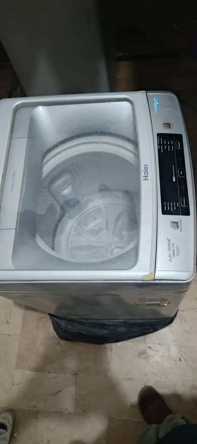 haier hwm90-1789 automatic washing machine with a small fault.
