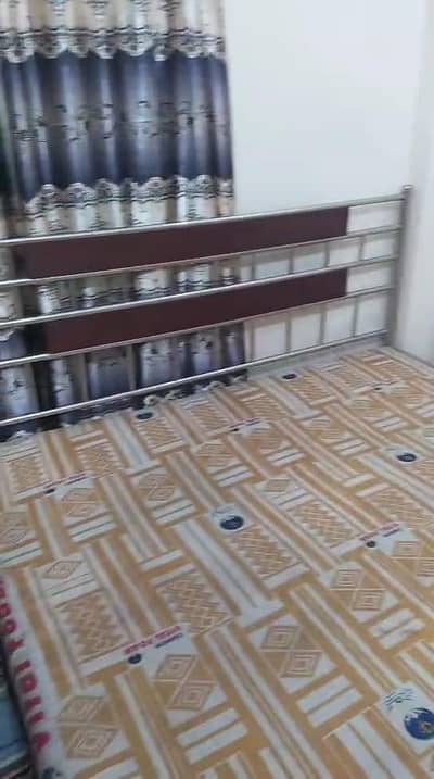 new steel bed  with metress