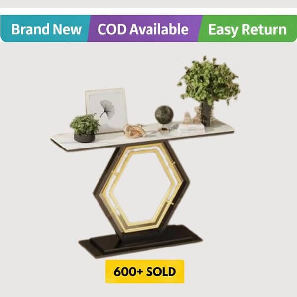 Narrow rode Based Console Table Hallway Entryway Table