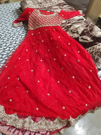 Beautiful Red color maxi dress for party and wedding