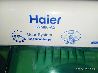 0332-0300-863 Haier washing machine twin tub model number HWM 80-AS