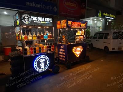 Fast food Fries soup coffee burger cart stall kiosk counter cabin.