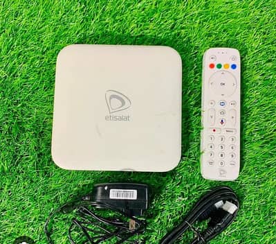 etisalat smart box | android box | voice control remote | led/lcd/tv