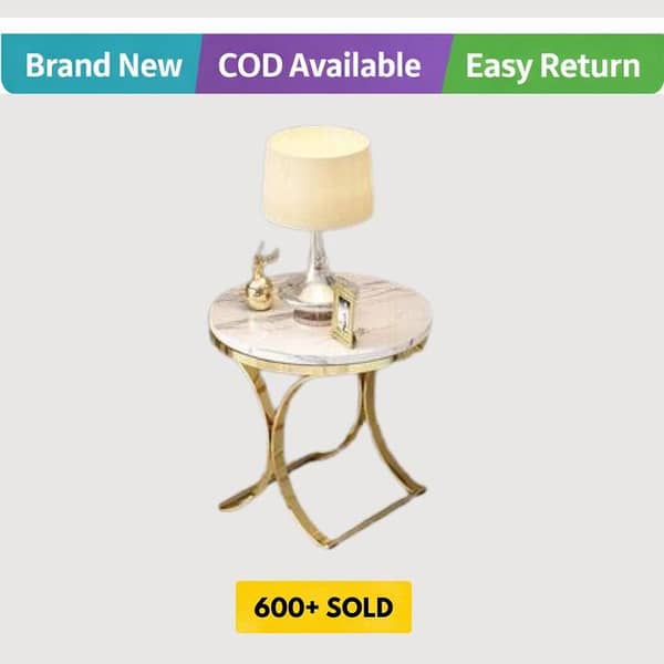 Round Luxury Coffee Table Living Room Side Table