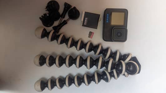 GoPro Hero 10 Black Full Bundle + Gorilla Tripod & Accs