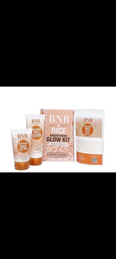 Rice whitening and glowing skin facial kit