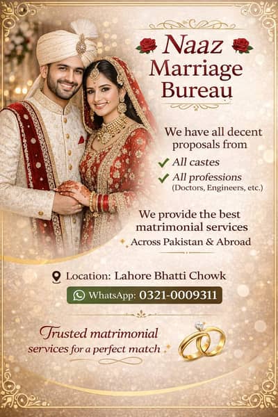 Marriage Bureau , Online Rishta Services , Abroad Proposals