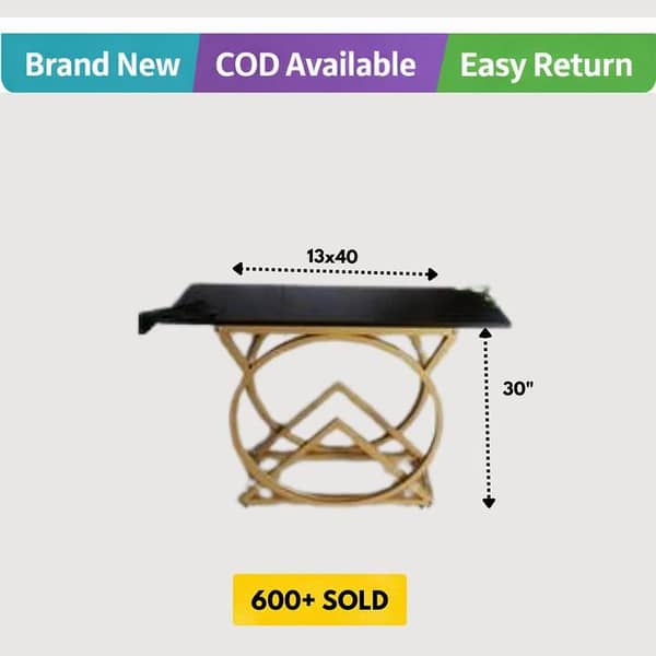 Double Side Rings Based Console Table Modern design Console Table