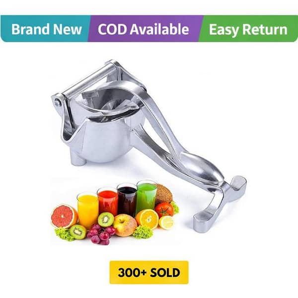 Manual Citrus Juicer for Orange, Lemon, and Smoothies - Stainless Steel Fruit Press Machine, Aluminum Manual Juicer Machine - Fruit Press and Hand Squeezer for Citrus Juicing