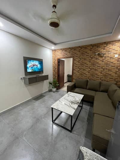 1 Bed Brand New Full Furnished Flat For Rent Available In Prime Location Top City-1 Islamabad
