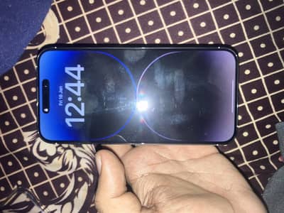 14 pro max White colour 128 gb jv with box and cable