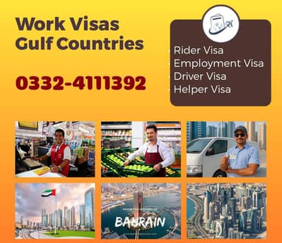 Bike Rider, Driver, Helper, Work Visa Available
