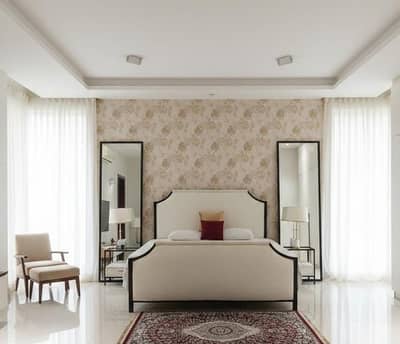 King Size bed//BedRoom Set With 2 Side + Mirrors // Solid iron Bed